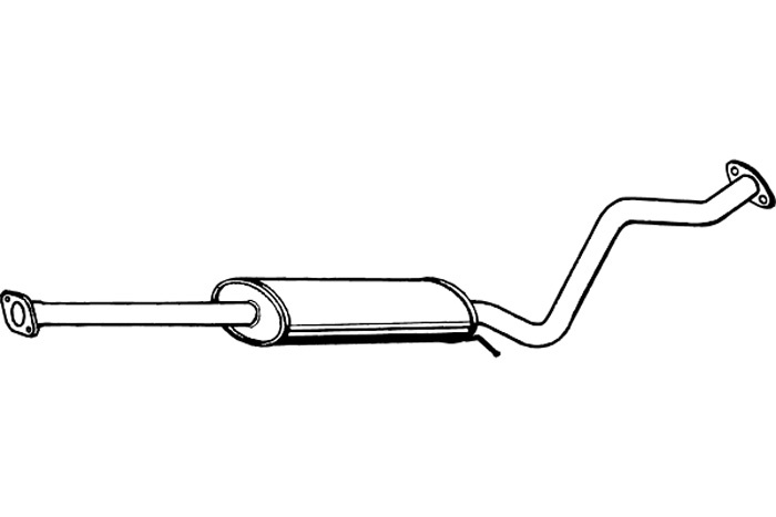 Intermediate muffler