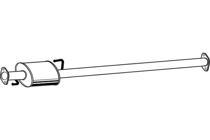 Intermediate muffler