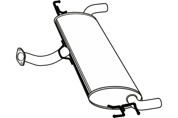 Rear muffler
