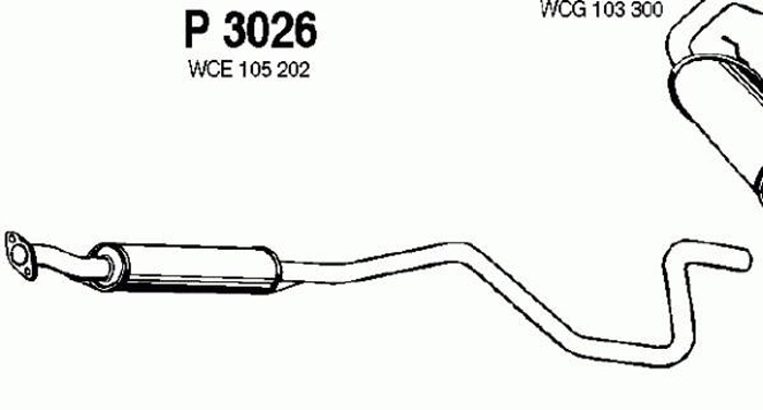 Intermediate muffler