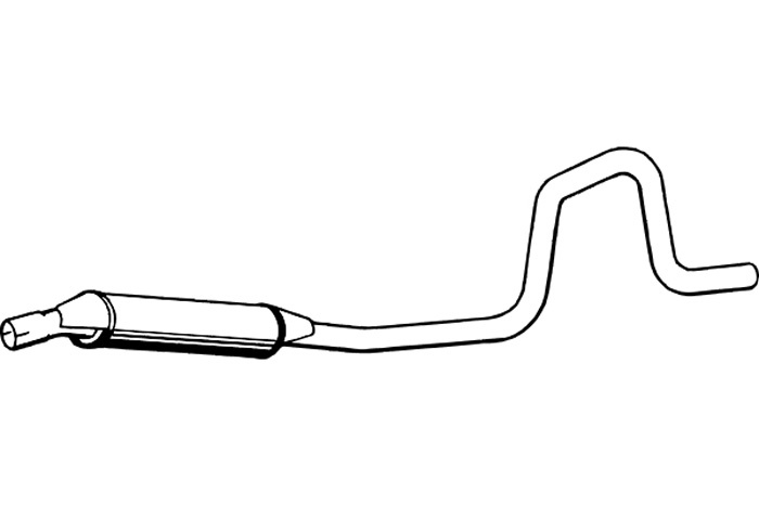 Intermediate muffler