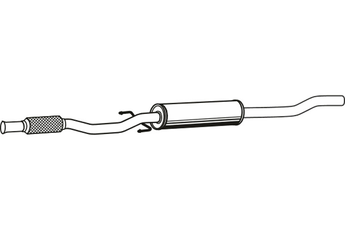 Intermediate muffler