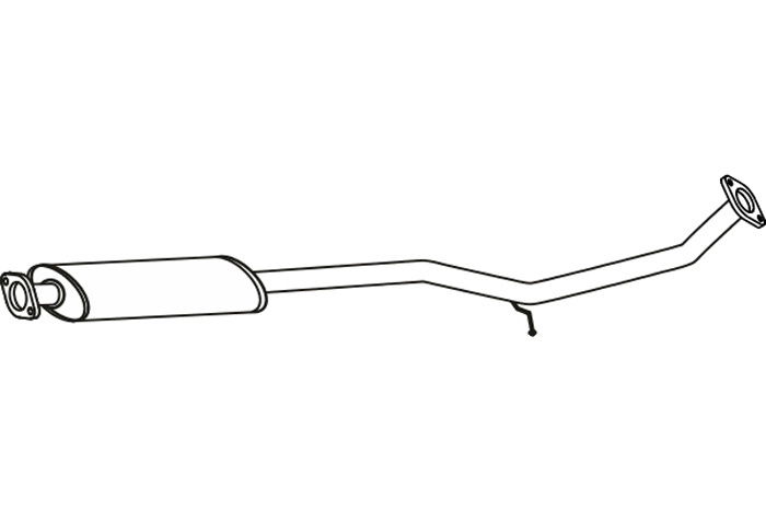 Intermediate muffler