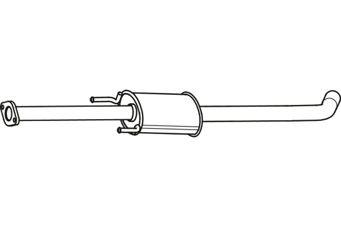 Intermediate muffler