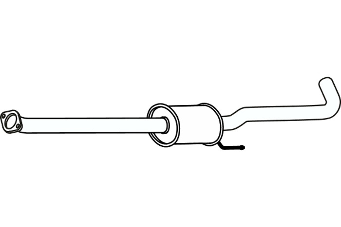 Intermediate muffler