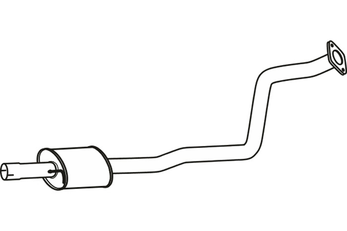 Intermediate muffler