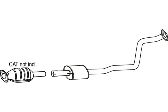 Intermediate muffler