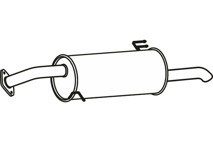 Rear muffler