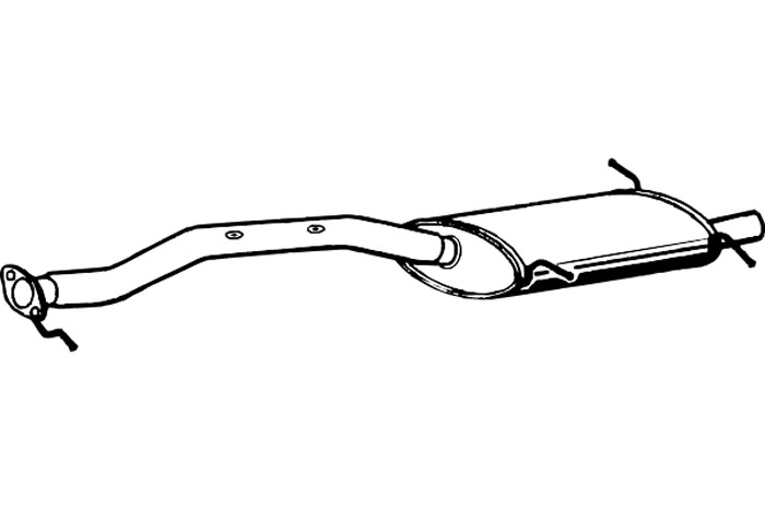 Intermediate muffler