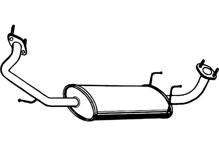Intermediate muffler