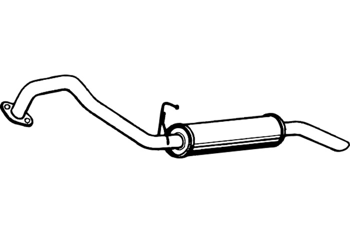 Rear muffler
