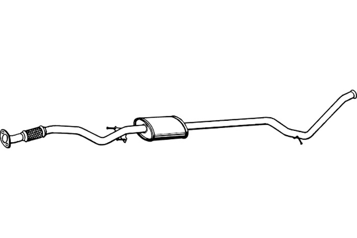 Intermediate muffler