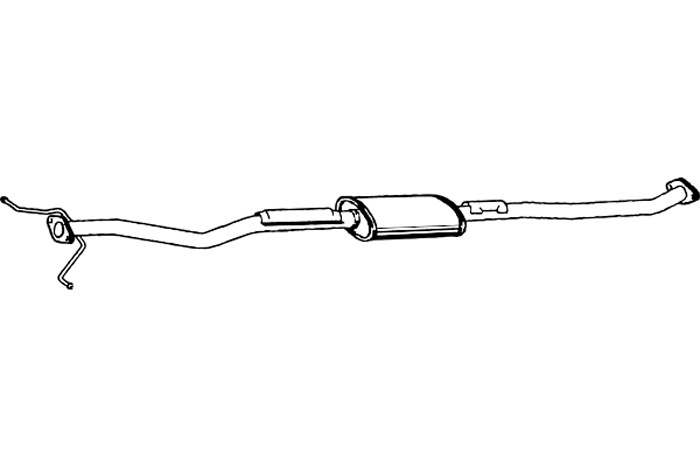 Intermediate muffler