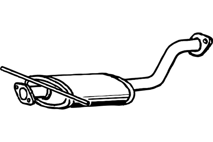 Intermediate muffler