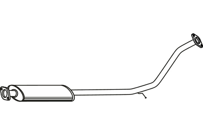 Intermediate muffler