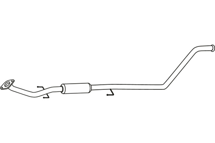 Intermediate muffler