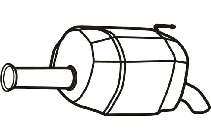 Rear muffler