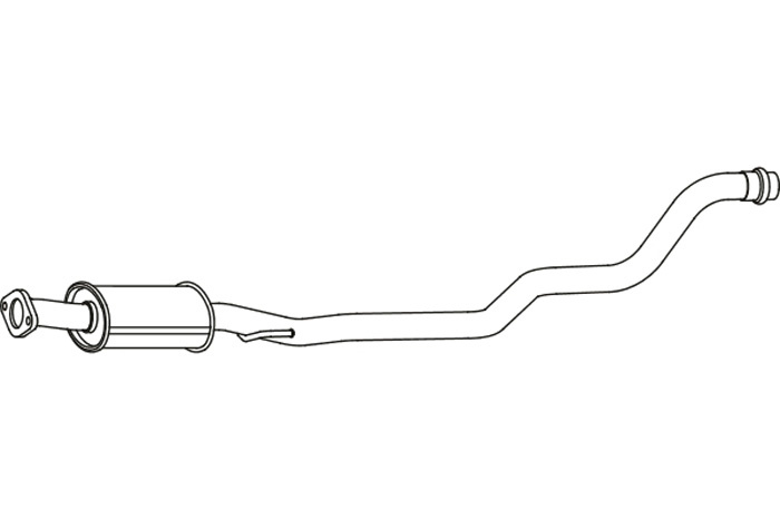 Intermediate muffler