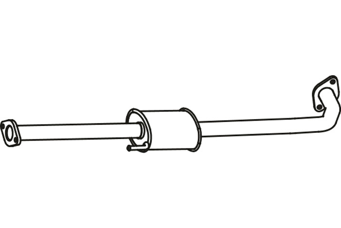 Intermediate muffler