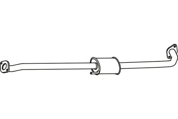Intermediate muffler