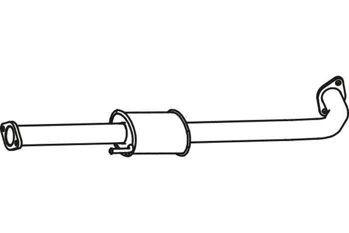 Intermediate muffler