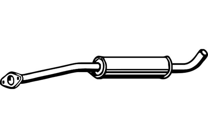 Intermediate muffler