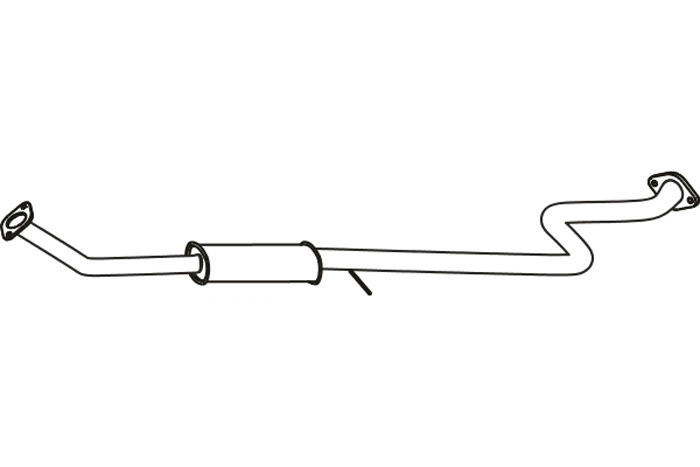Intermediate muffler