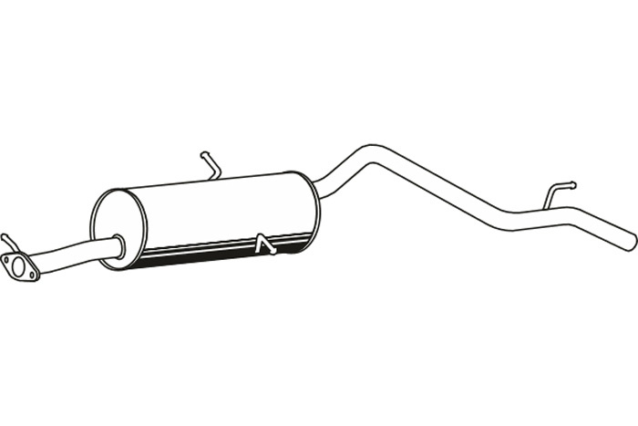 Intermediate muffler