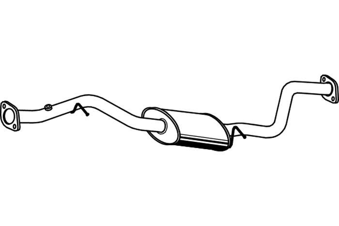 Intermediate muffler