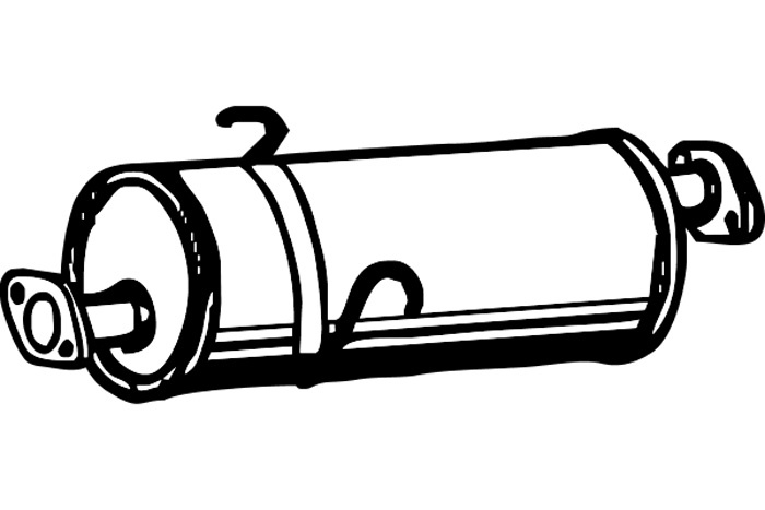 Intermediate muffler