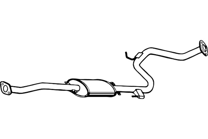 Intermediate muffler