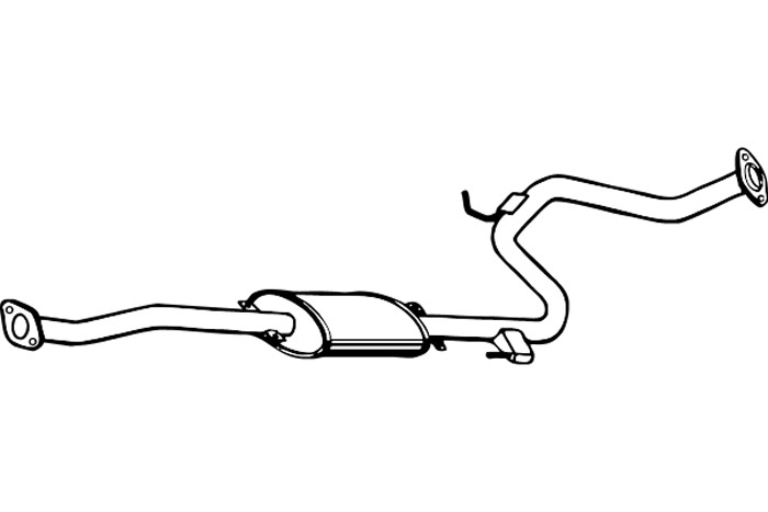 Intermediate muffler