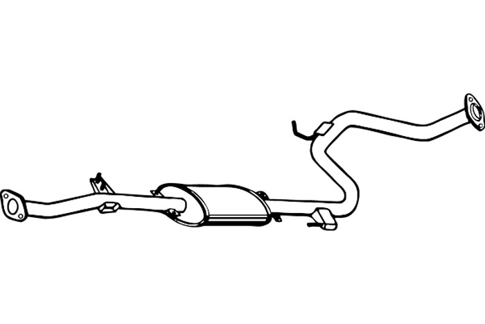 Intermediate muffler