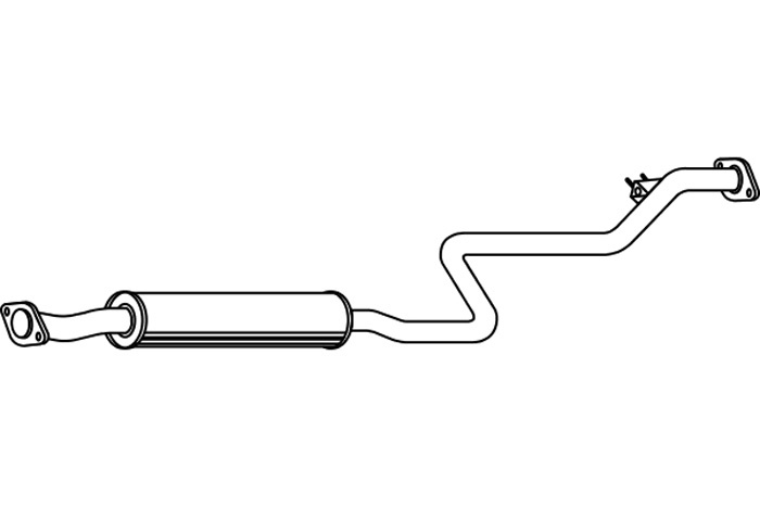 Intermediate muffler