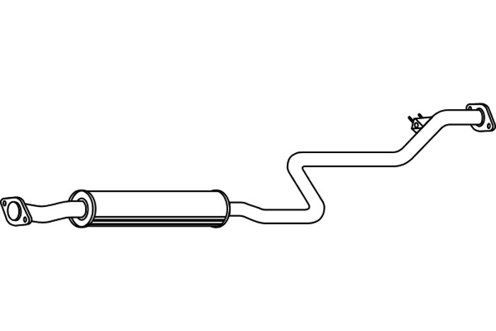 Intermediate muffler