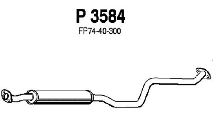 Intermediate muffler