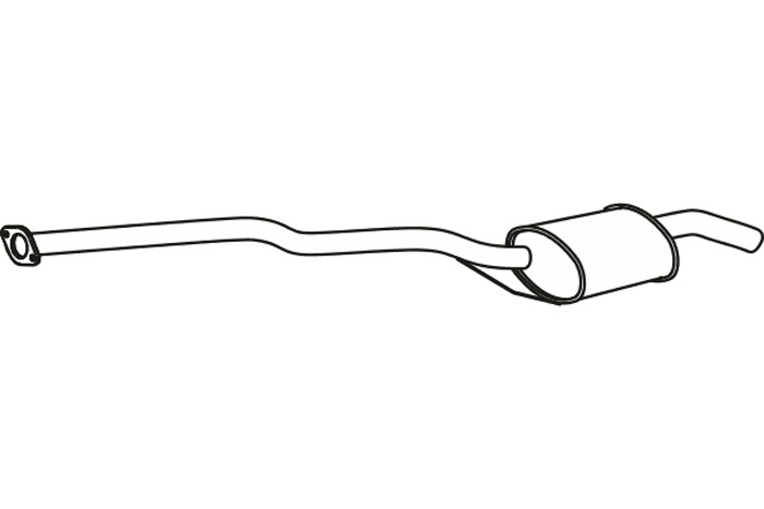 Intermediate muffler