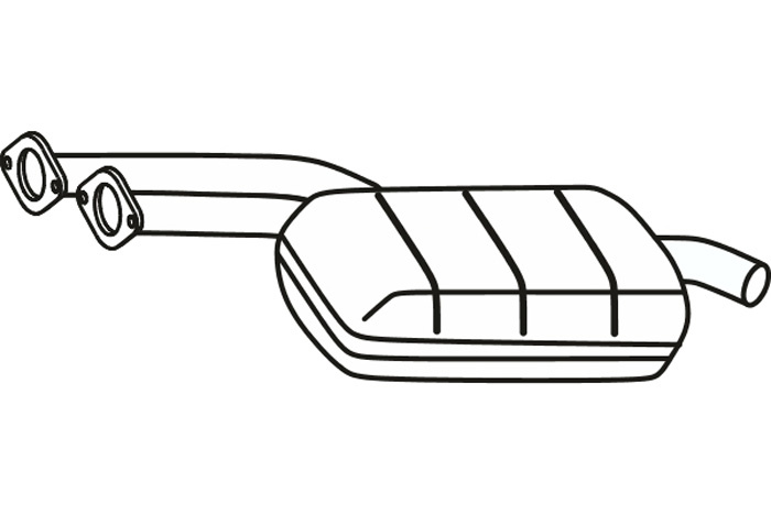 Intermediate muffler