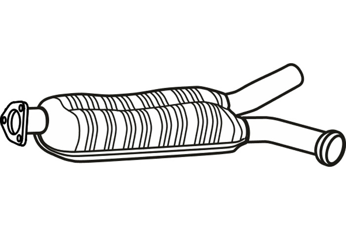 Intermediate muffler