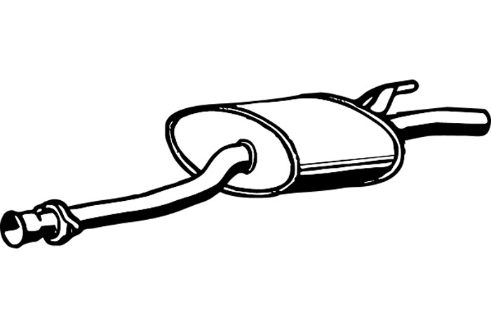 Intermediate muffler