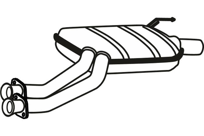 Intermediate muffler