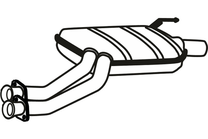 Intermediate muffler