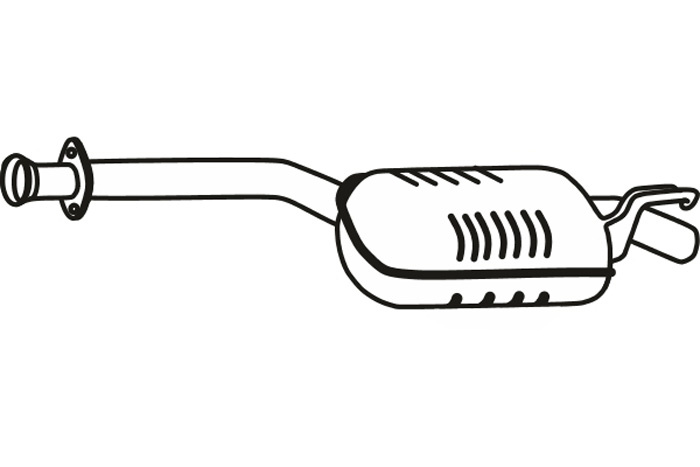 Intermediate muffler