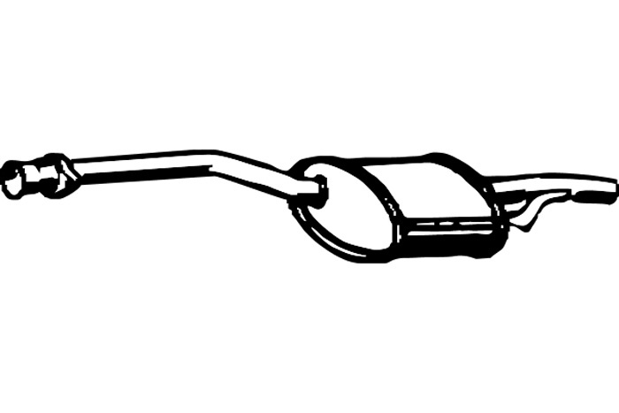 Intermediate muffler