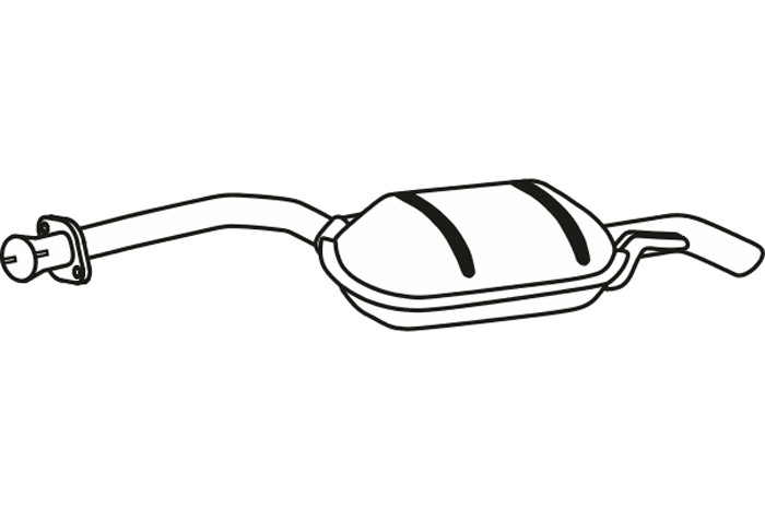 Intermediate muffler