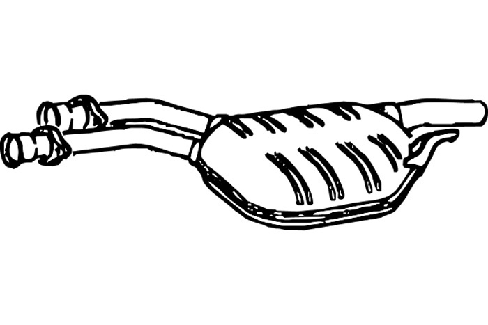 Intermediate muffler