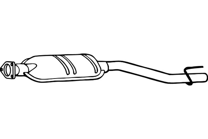 Intermediate muffler