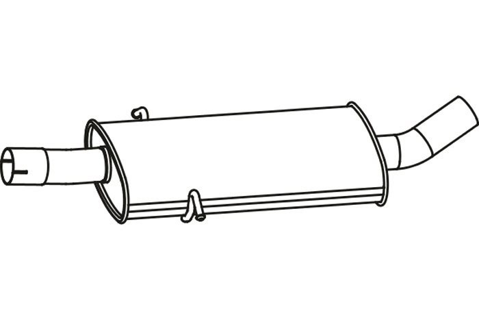 Intermediate muffler