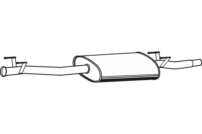 Intermediate muffler
