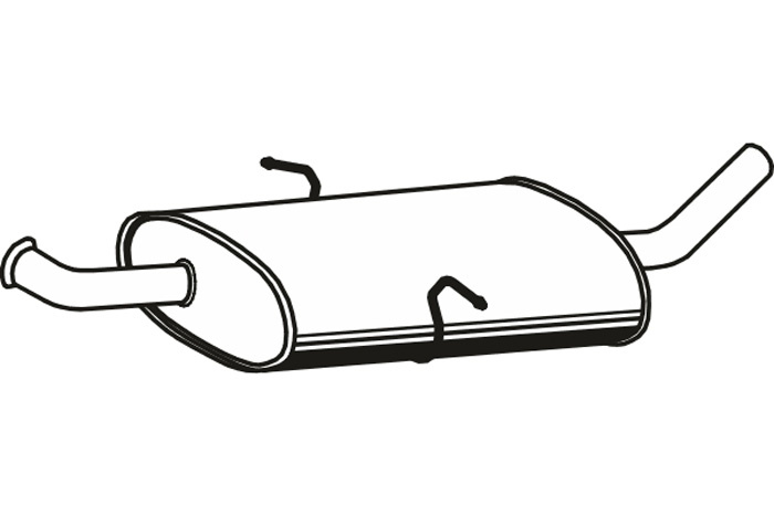 Intermediate muffler